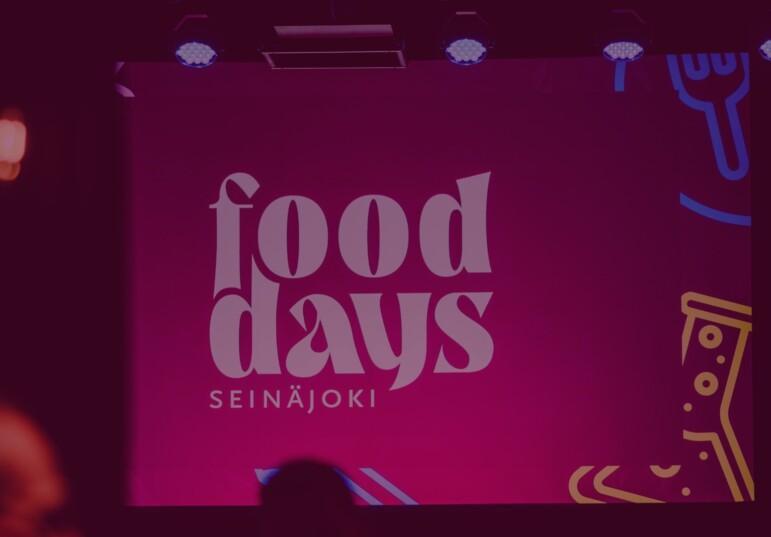 Food Days -tapahtuman lava ja screen